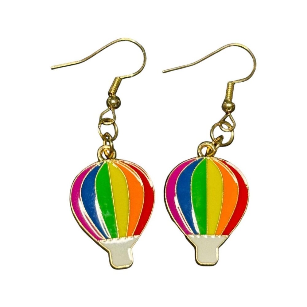 PRIDE RAINBOW DANGLE EARRINGS (AIR BALLOON)